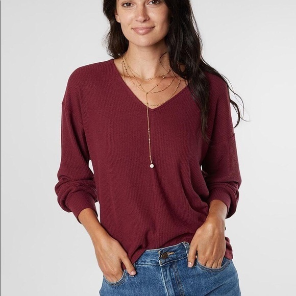 NWT LUCKY BRAND | Brushed V-Neck Sweater - Picture 1 of 3